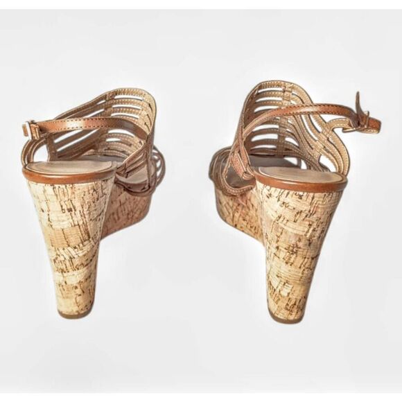 FRANCO SARTO Sombre Strappy Wedge Sandal Size 9 - Picture 5 of 7